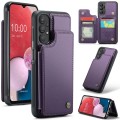 For Samsung Galaxy A13 4G CaseMe C22 Card Slots Holder RFID Anti-theft Phone Case(Purple)