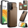 For Samsung Galaxy A33 5G CaseMe C22 Card Slots Holder RFID Anti-theft Phone Case(Brown)