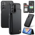 For Samsung Galaxy A34 5G CaseMe C22 Card Slots Holder RFID Anti-theft Phone Case(Black)