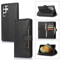 For Samsung Galaxy S21 Ultra 5G Wristband Card Slot Leather Phone Case(Black)