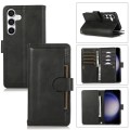 For Samsung Galaxy S24 5G Wristband Card Slot Leather Phone Case(Black)