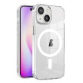 For iPhone 15 Ice Color Magnetic Series PC + Acrylic Magsafe Phone Case(Transparent)