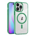For iPhone 15 Pro Ice Color Magnetic Series PC + Acrylic Magsafe Phone Case(Green)