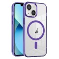 For iPhone 13 Ice Color Magnetic Series PC + Acrylic Magsafe Phone Case(Purple)