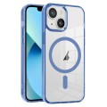 For iPhone 13 Ice Color Magnetic Series PC + Acrylic Magsafe Phone Case(Far Peak Blue)