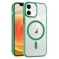 For iPhone 12 Ice Color Magnetic Series PC + Acrylic Magsafe Phone Case(Green)