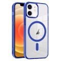For iPhone 12 Ice Color Magnetic Series PC + Acrylic Magsafe Phone Case(Blue)