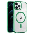 For iPhone 12 Pro Ice Color Magnetic Series PC + Acrylic Magsafe Phone Case(Green)