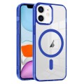 For iPhone 11 Ice Color Magnetic Series PC + Acrylic Magsafe Phone Case(Blue)