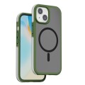 For iPhone 15 WIWU ZKK-012 Airbag Skin Feel MagSafe Phone Case(Green)