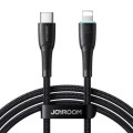 JOYROOM SA32-CL3 Starry Series 30W USB-C / Type-C to 8 Pin Fast Charging Data Cable, Length:1m(Black