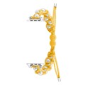 For Apple Watch Ultra 2 49mm Paracord Gypsophila Beads Drawstring Braided Watch Band(Yellow)