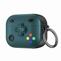 For AirPods Pro 2 Game Console Shape Wireless Earphones Protective Case(Green)