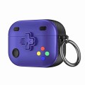 For AirPods Pro 2 Game Console Shape Wireless Earphones Protective Case(Purple)