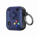 For AirPods 2 / 1 Game Console Shape Wireless Earphones Protective Case(Blue)