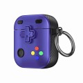 For AirPods 2 / 1 Game Console Shape Wireless Earphones Protective Case(Purple)