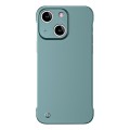 For iPhone 15 Frameless Metallic Paint Hybrid PC Phone Case(Green)
