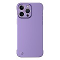 For iPhone 13 Pro Frameless Metallic Paint Hybrid PC Phone Case(Deep Purple)