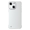 For iPhone 13 mini Frameless Metallic Paint Hybrid PC Phone Case(Space Silver)