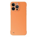 For iPhone 12 Pro Max Frameless Metallic Paint Hybrid PC Phone Case(Orange)