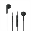 WIWU EB312 3.5mm In-Ear Stereo Wired Earphone, Length: 1.1m(Black)