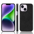 For iPhone 14 Plus Litchi Texture Back Cover Phone Case(Black)