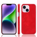 For iPhone 14 Plus Litchi Texture Back Cover Phone Case(Red)