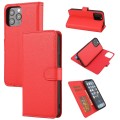 For iPhone 15 Pro Cross Texture Detachable Horizontal Flip PU Leather Case(Red)
