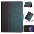 For Samsung Galaxy Tab A9+ Stitching Solid Color Smart PU Tablet Case with Sleep / Wake-up Function(
