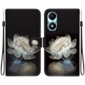 For Honor X5 Plus / Play 40C Crystal Texture Colored Drawing Leather Phone Case(Crystal Peony)