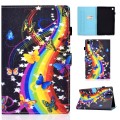For Samsung Galaxy Tab A9+ Colored Drawing Smart Leather Tablet Case(Music Disc)