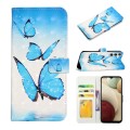 For Samsung Galaxy A24 4G Oil Embossed 3D Drawing Leather Phone Case(3 Butterflies)