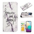 For Samsung Galaxy A04 Core Oil Embossed 3D Drawing Leather Phone Case(Words Marble)