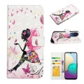 For Samsung Galaxy A03 Core Oil Embossed 3D Drawing Leather Phone Case(Flower Fairy)