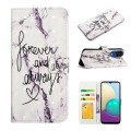 For Samsung Galaxy A03 Core Oil Embossed 3D Drawing Leather Phone Case(Words Marble)