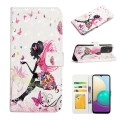 For Samsung Galaxy A03 164mm Oil Embossed 3D Drawing Leather Phone Case(Flower Fairy)