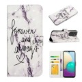 For Samsung Galaxy A03 164mm Oil Embossed 3D Drawing Leather Phone Case(Words Marble)