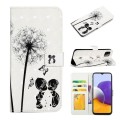 For Samsung Galaxy A22 5G Oil Embossed 3D Drawing Leather Phone Case(Couple Dandelion)