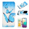 For Samsung Galaxy A71 4G Oil Embossed 3D Drawing Leather Phone Case(3 Butterflies)