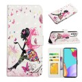 For Samsung Galaxy A82 Oil Embossed 3D Drawing Leather Phone Case(Flower Fairy)