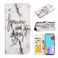For Samsung Galaxy A82 Oil Embossed 3D Drawing Leather Phone Case(Words Marble)