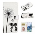 For Samsung Galaxy S20 Ultra Oil Embossed 3D Drawing Leather Phone Case(Couple Dandelion)