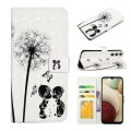 For Samsung Galaxy A05s Oil Embossed 3D Drawing Leather Phone Case(Couple Dandelion)