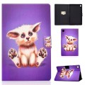 For Samsung Galaxy Tab A9 Electric Pressed Colored Drawing Leather Tablet Case(Golden Fox)