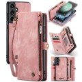 For Samsung Galaxy S23 FE CaseMe 008 Multifunctional Zipper Wallet Leather Phone Case with Lanyard(P