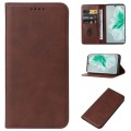 For vivo S18 Magnetic Closure Leather Phone Case(Brown)