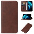 For vivo X100 Pro Magnetic Closure Leather Phone Case(Brown)