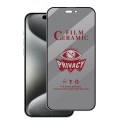 For iPhone 15 Pro Full Coverage HD Privacy Ceramic Film