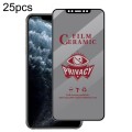 For iPhone 11 Pro Max / XS Max 25pcs Full Coverage HD Privacy Ceramic Film