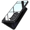 For Samsung Galaxy Z Fold4 Ultra-thin Transparent PC+TPU Phone Case(Black)